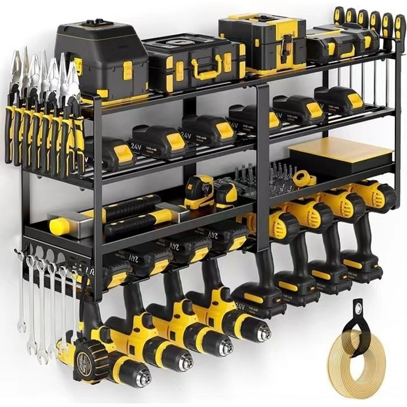 Hand Tools In Workshop - Wandmontage gereedschapsorganizer voor handgereedschap, zwevende gereedschapskast,